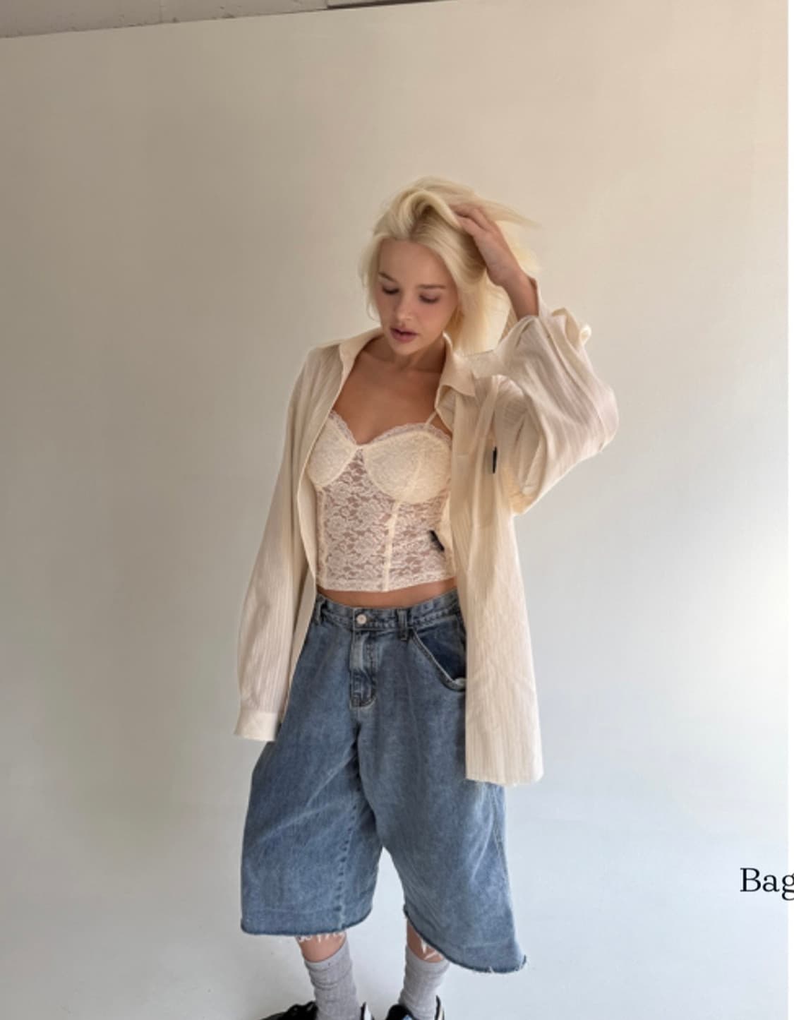 더미스테리어스호텔 보헤미안 컷오프 셔츠 상품이미지4