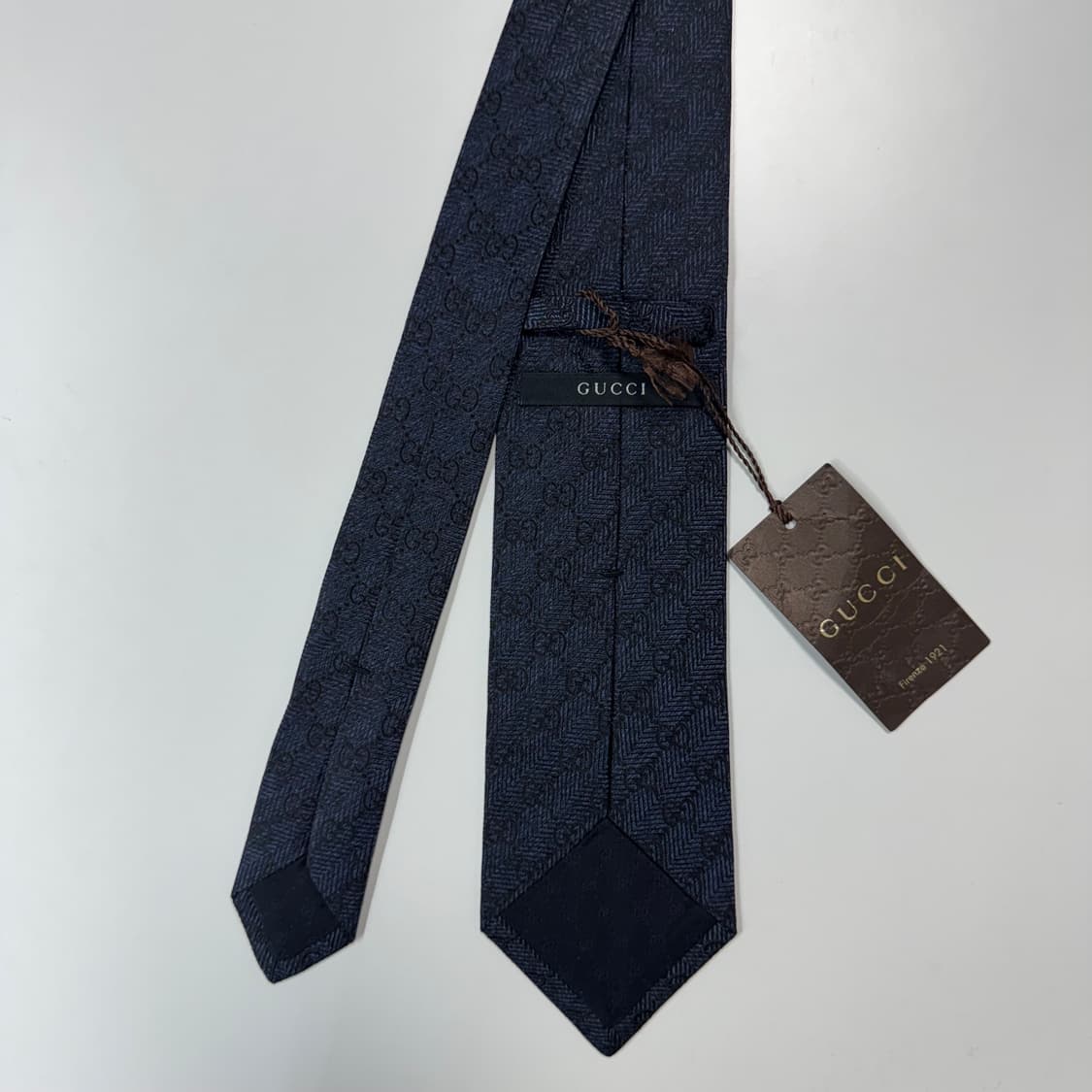택달린 미사용품 구찌(GUCCI) 모노그램 명품 정품 넥타이 상품이미지3