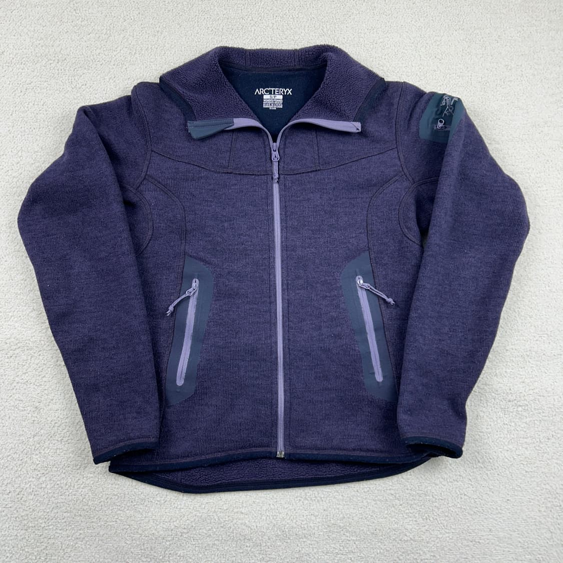 아크테릭스 커버트 플리스 가디건 퍼플 상품이미지3