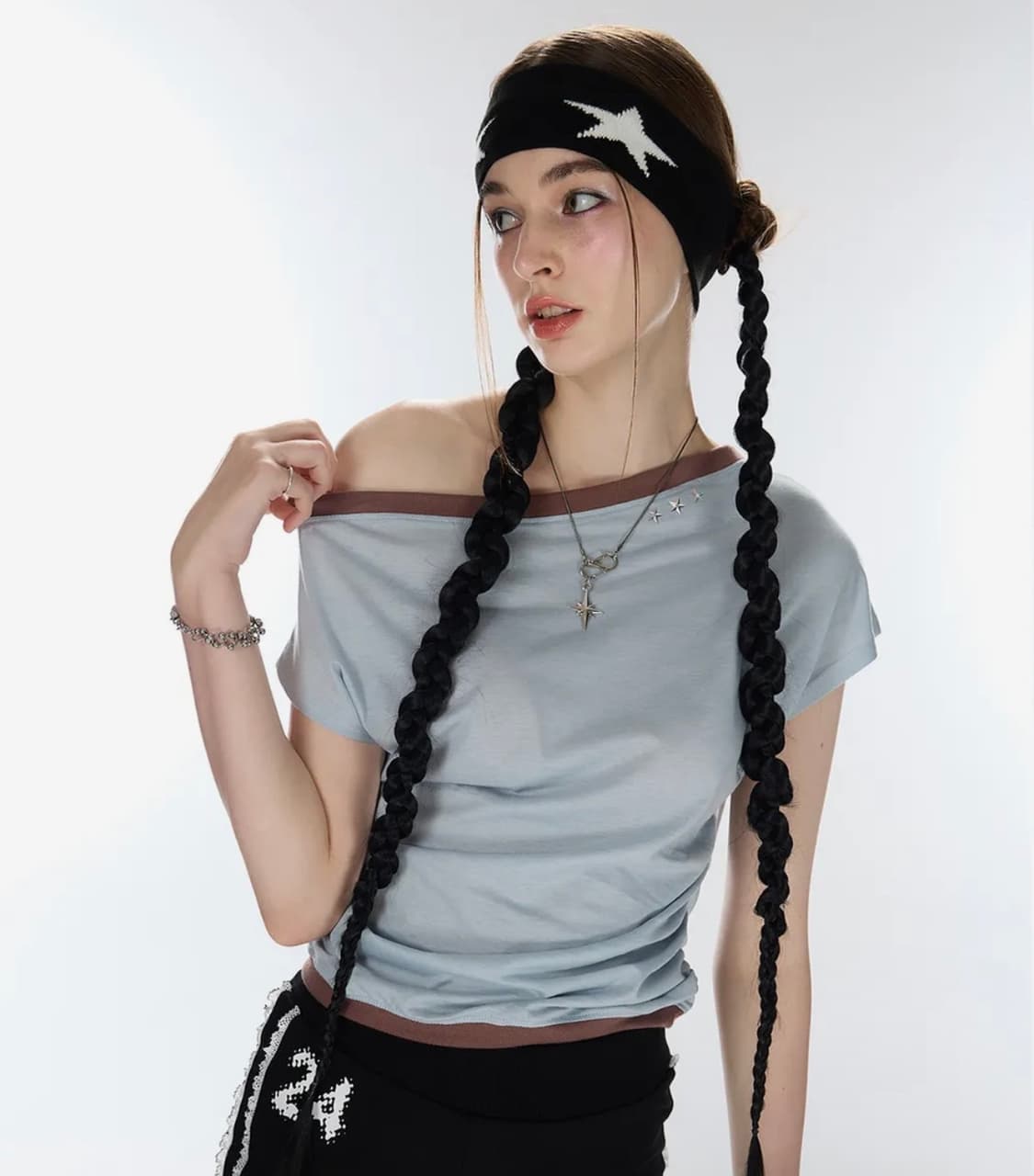(원가 4.1) 라티젠 ONE SHOULDER BOATNECK TOP 상품이미지2