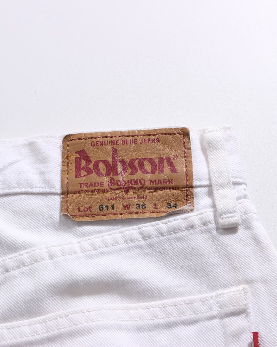90~00s Bobson Big White Jeans 상품이미지4