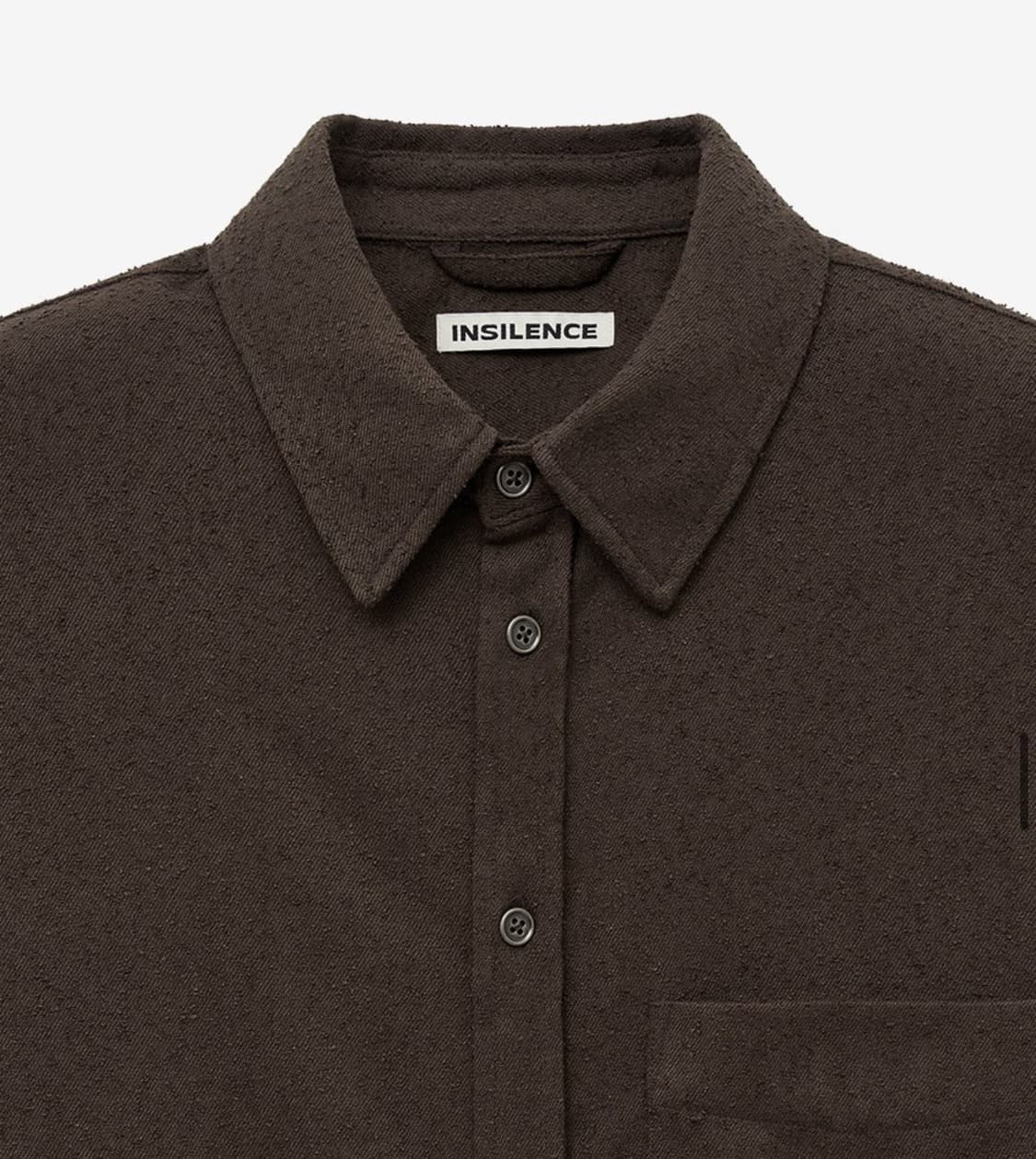인사일런스 컷오프 네프 셔츠 DARK BROWN L사이즈 상품이미지2