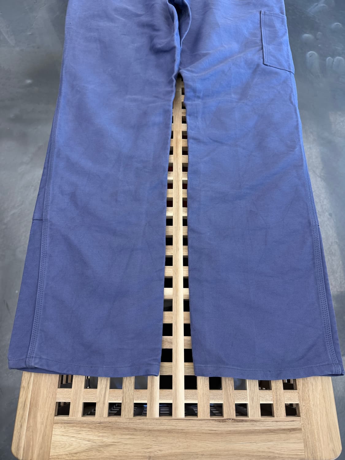 OLD VINTAGE ROFA GREY BLUE 더블니 프렌치워크팬츠 상품이미지8