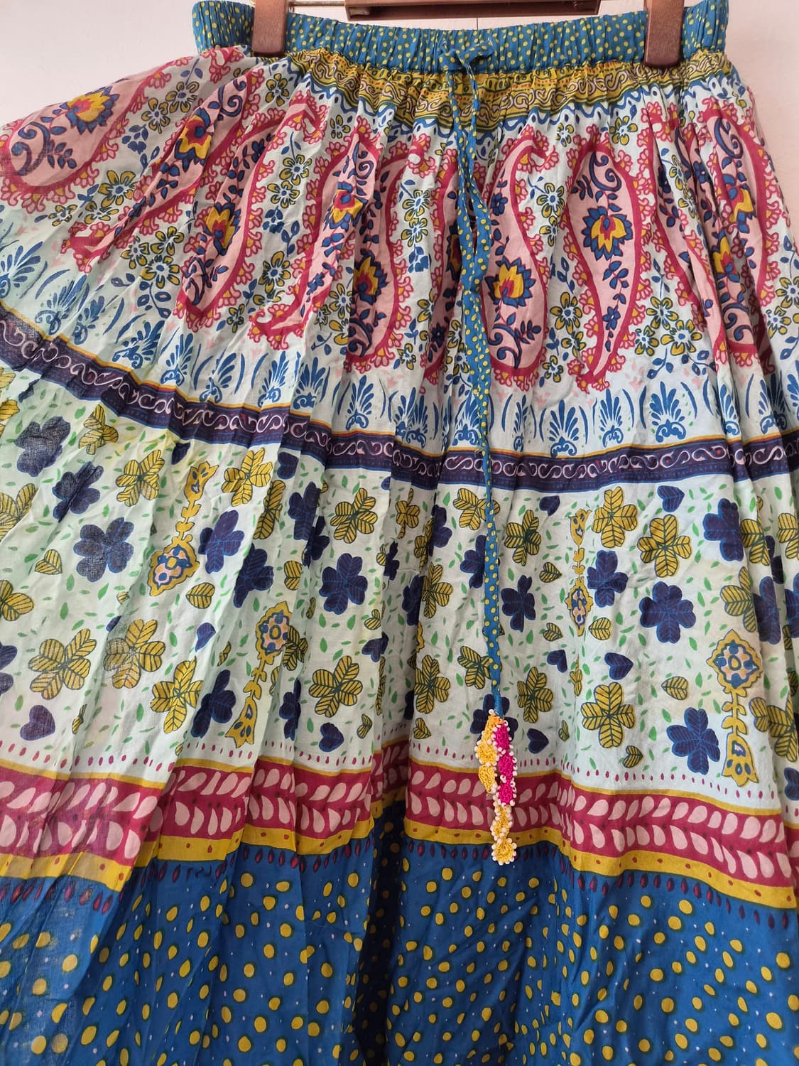 Swaadisht Chai 여성 에스닉밴딩스커트 상품이미지5