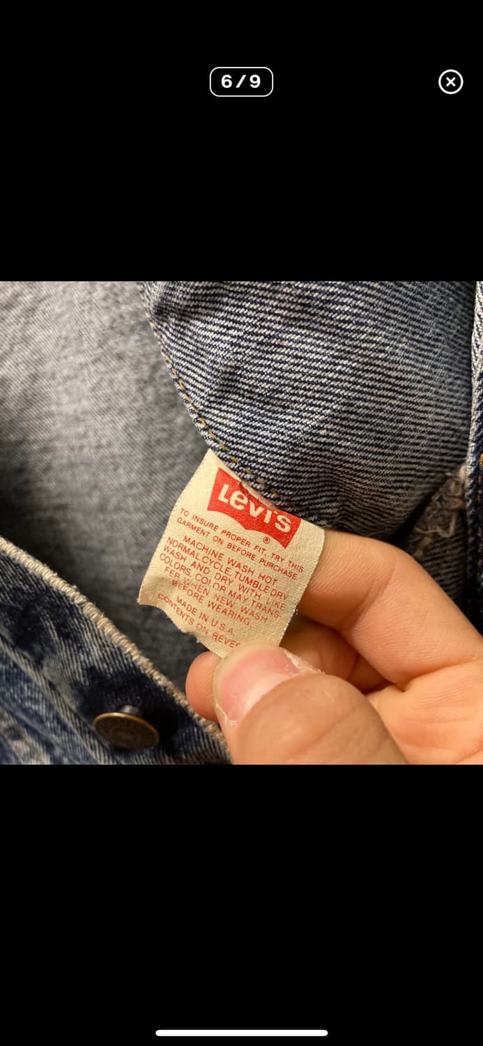 80s USA 빈티지 리바이스 데님 트러커 자켓 상품이미지3