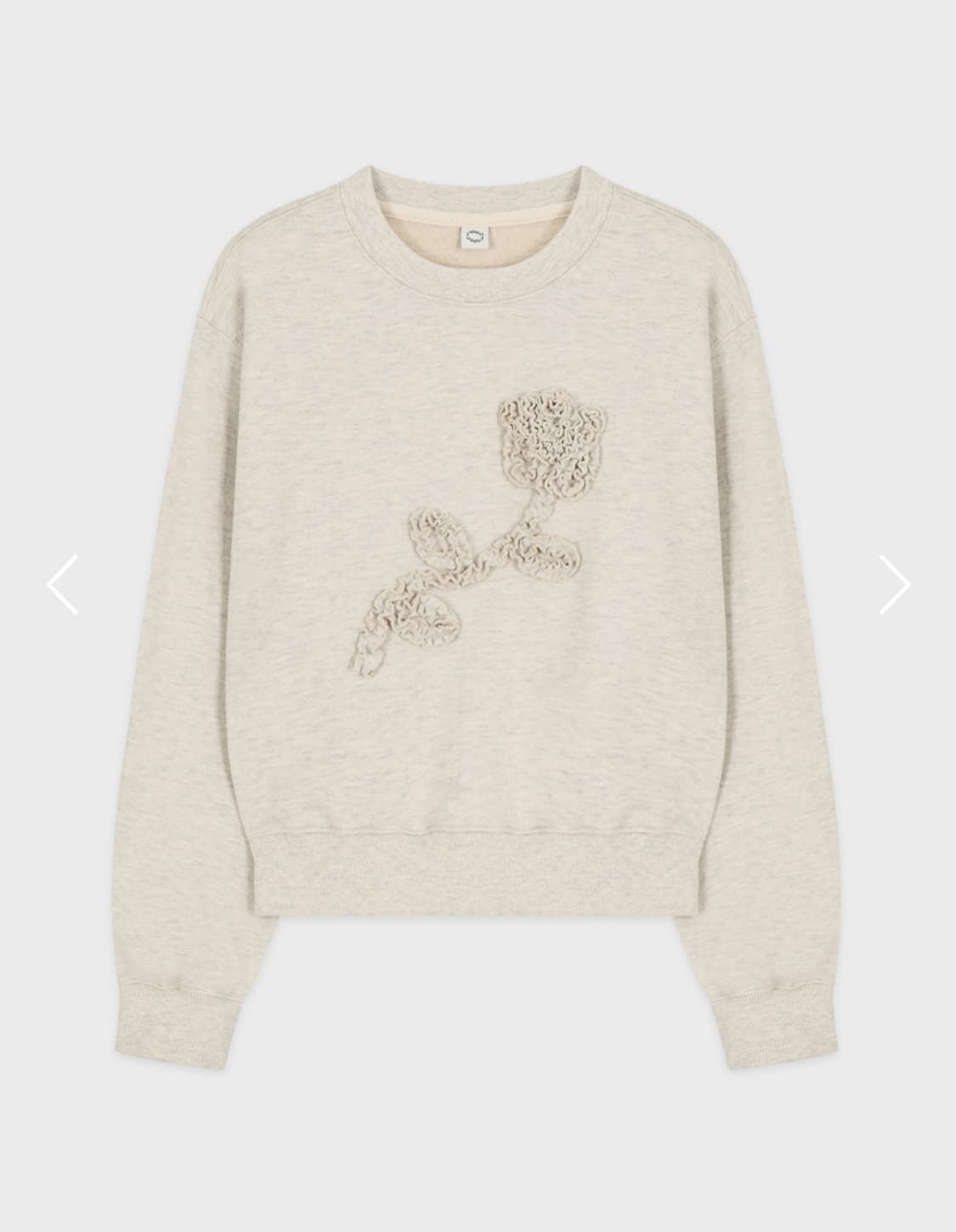 시눈 로즈 맨투맨 오트밀 상품이미지1