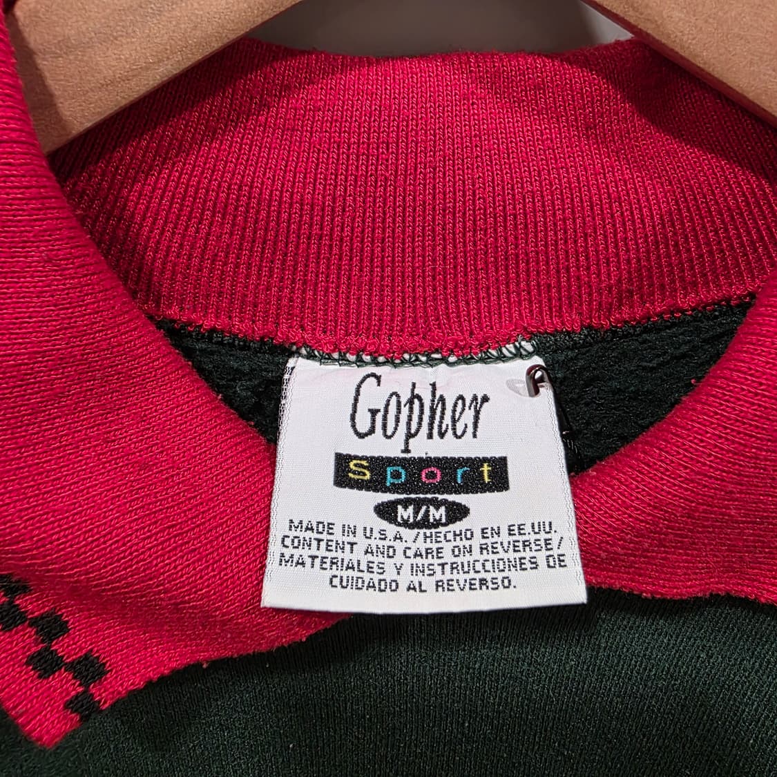 90s 빈티지 GOPHER 프린트 카라 맨투맨 상품이미지3