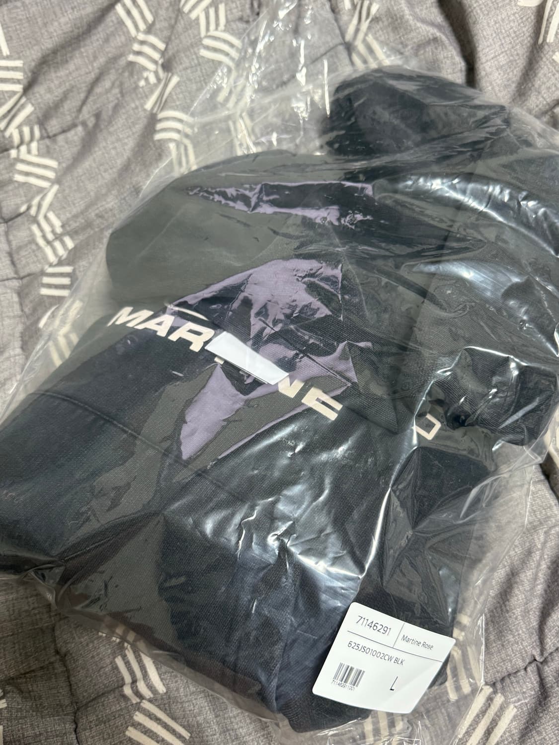 [L] 마틴로즈 슈렁큰 크롭 후드티 새상품 상품이미지3