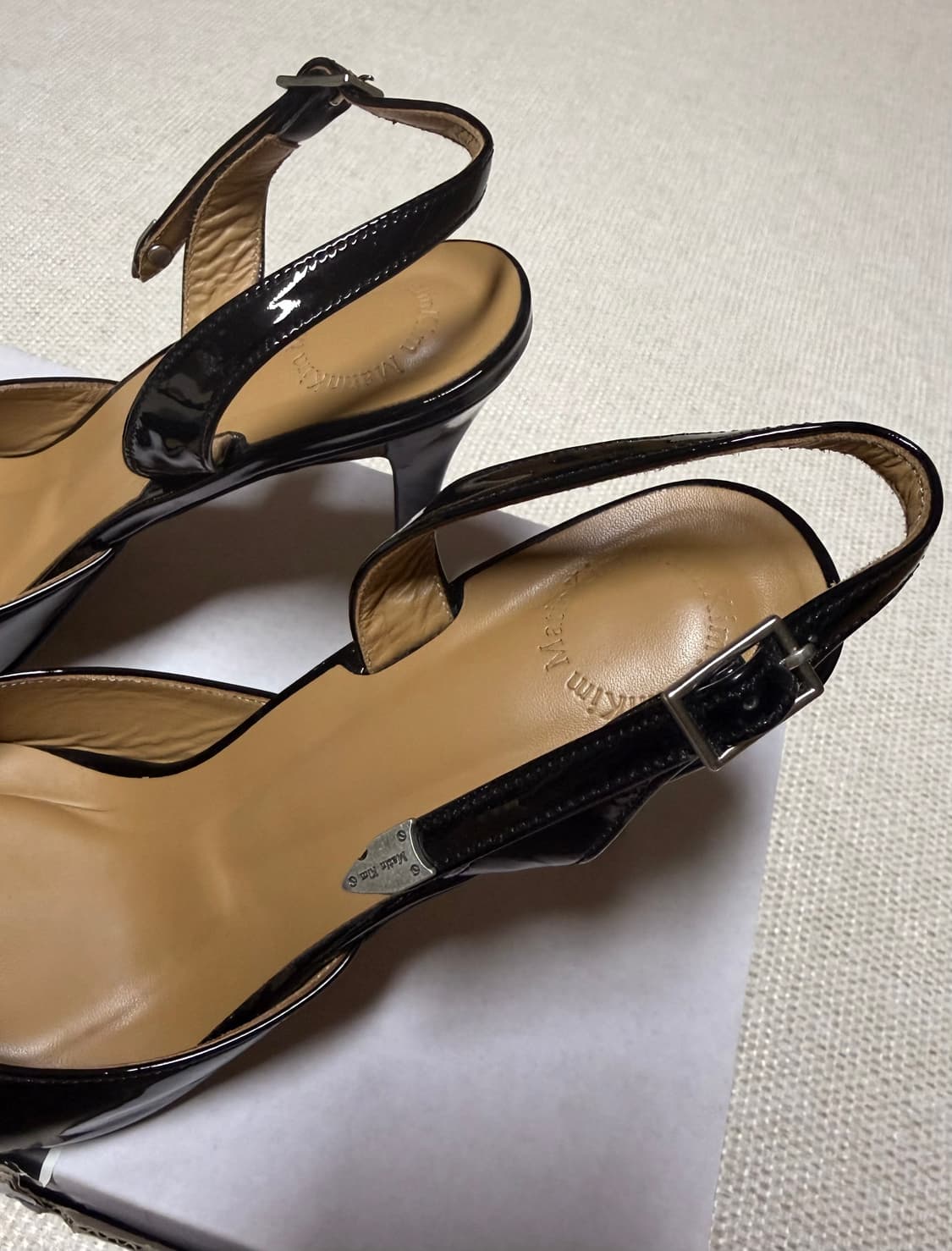 마뗑킴 슬링백 스틸레토 힐 블랙 37 상품이미지4