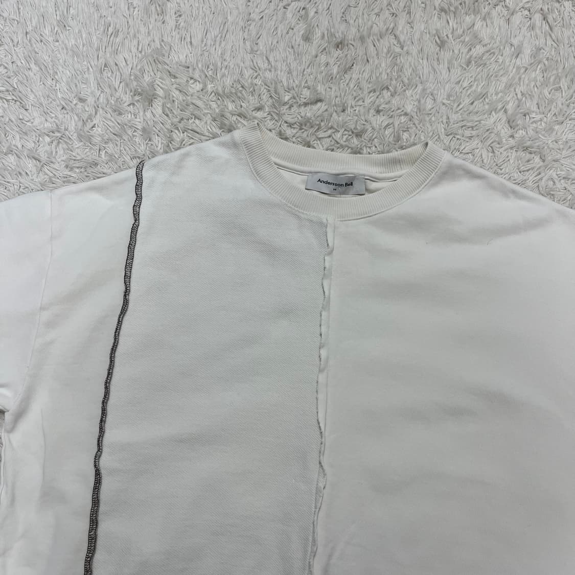 Andersson Bell white overlock t-shirt 상품이미지5