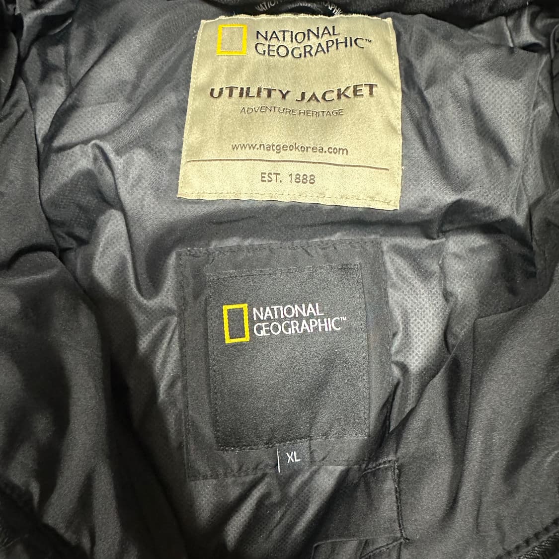 ✨ (바배) 내셔널 지오그래픽 덕다운 블랙 패딩  상품이미지3