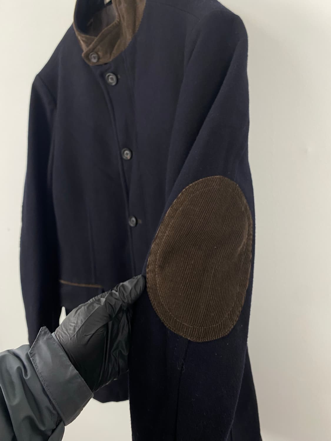 헨리코튼 엘보 패치 울 누빔 자켓 블레이져 M 상품이미지2