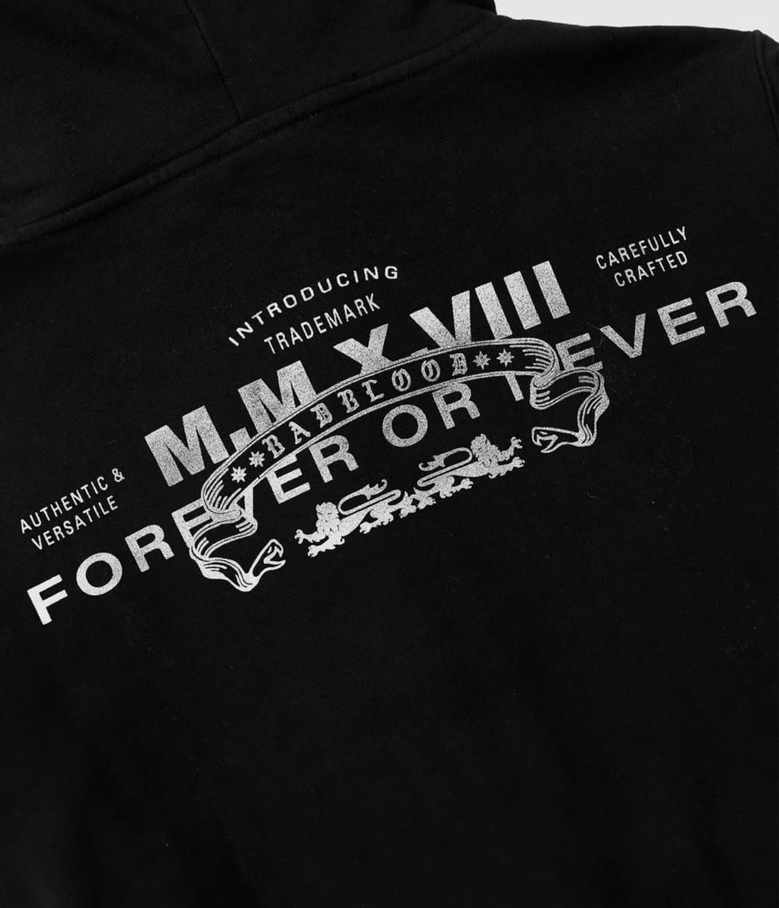 배드블러드 바이퍼 로고 후드 집업 - 블랙 M 상품이미지3