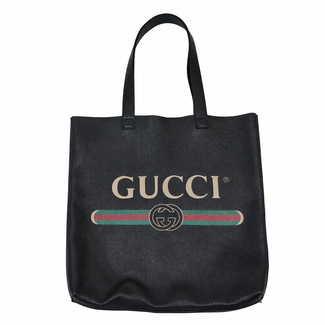 구찌 띠로고 프린트 레더 쇼퍼백 상품이미지1