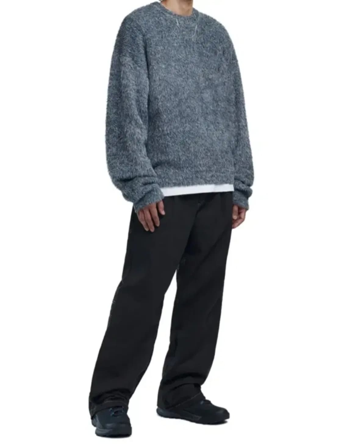 XL ) 노매뉴얼 그레이 헤어리 니트  상품이미지3