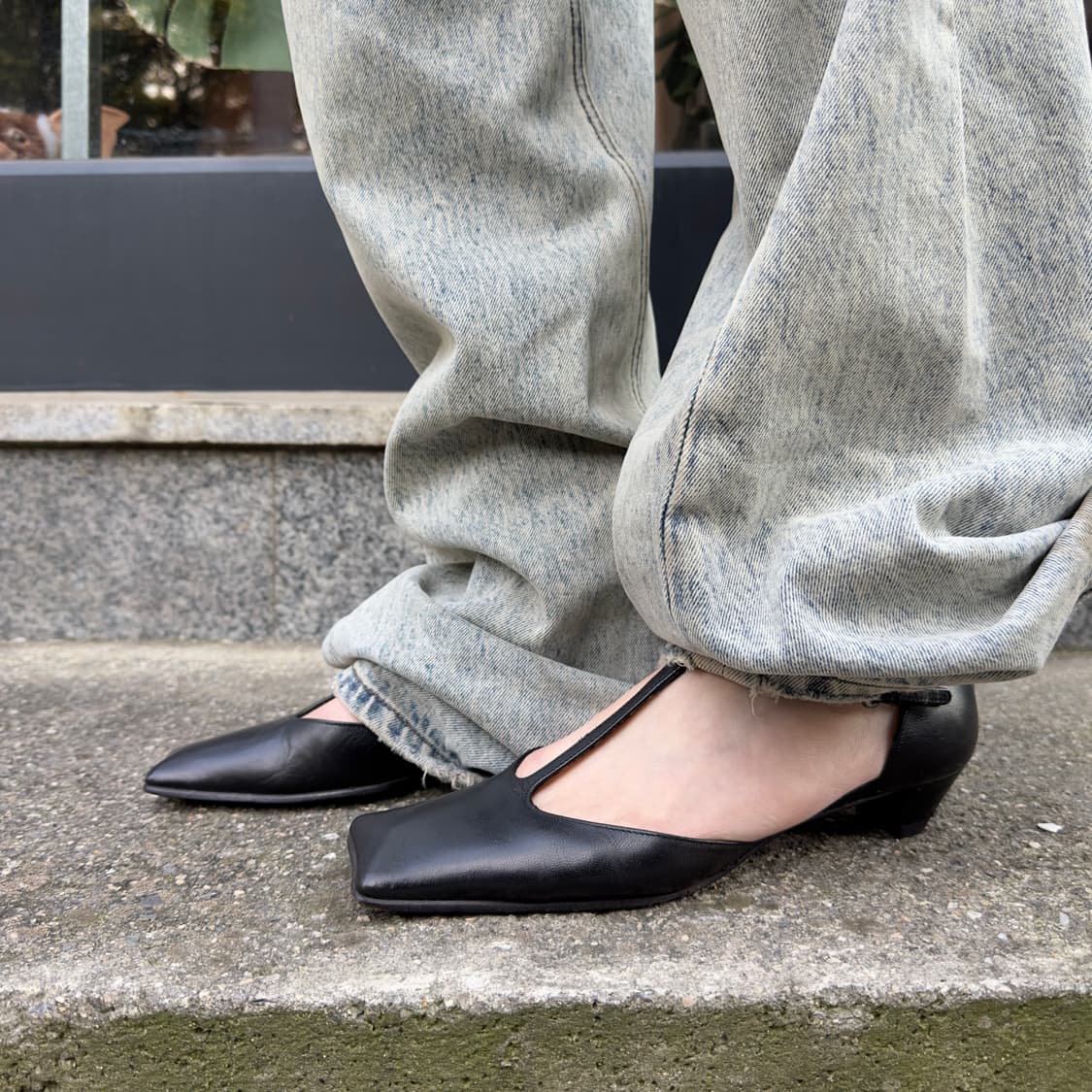 00s 미우 미우 스퀘어 토 미니힐 상품이미지9