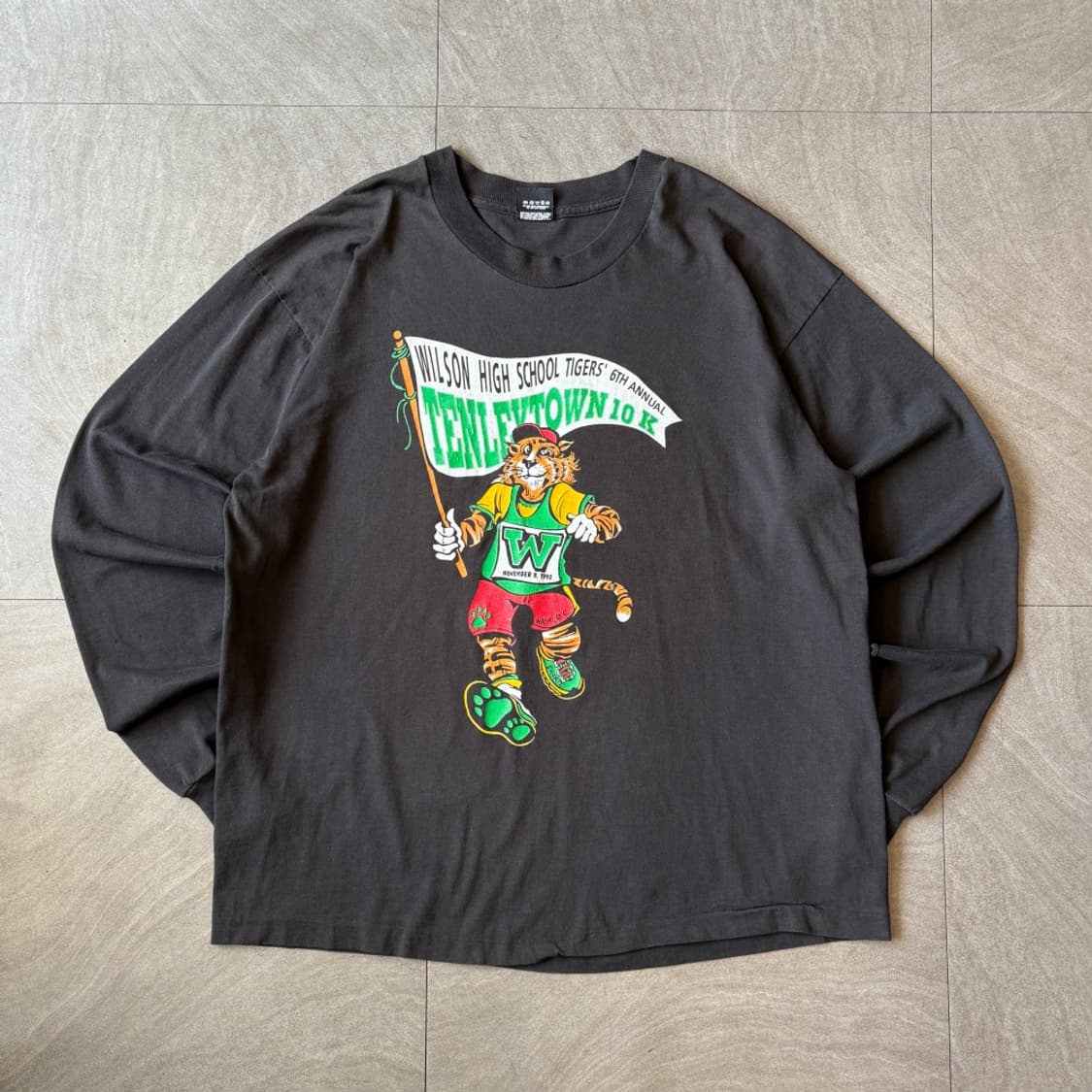 92년 미국 생산 빈티지 블랙 롱슬리브 긴팔티 상품이미지1