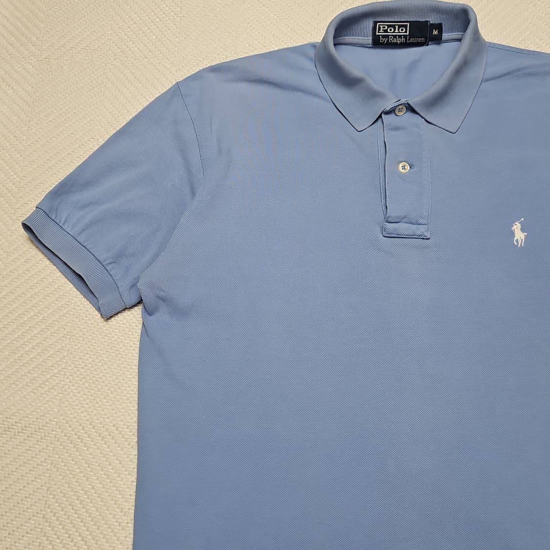 폴로 랄프로렌 반팔 카라티 (스카이블루) 상품이미지4