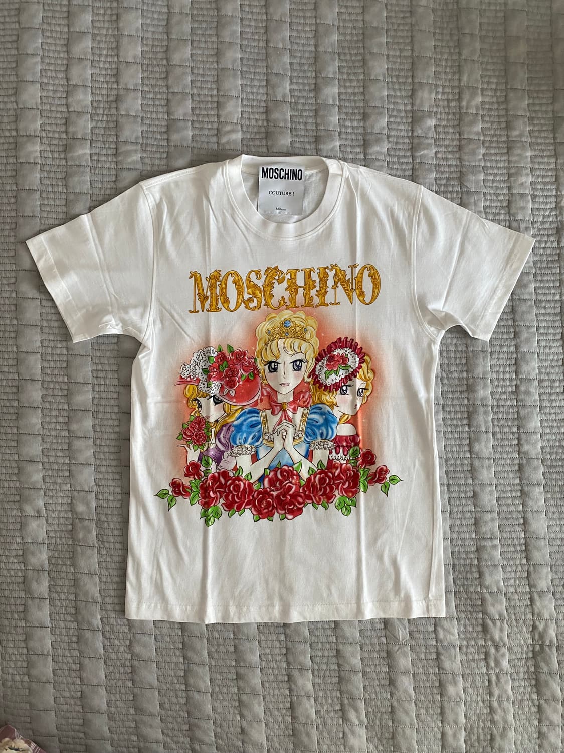 MOSCHNO 프린세스 그래픽 반팔티셔츠(XS,미착용) 상품이미지6