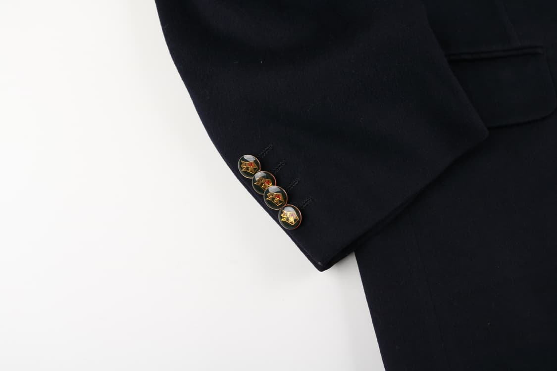 [L] 아쿠아스큐텀 캐시미어 20% 금장 블레이저 자켓 상품이미지2