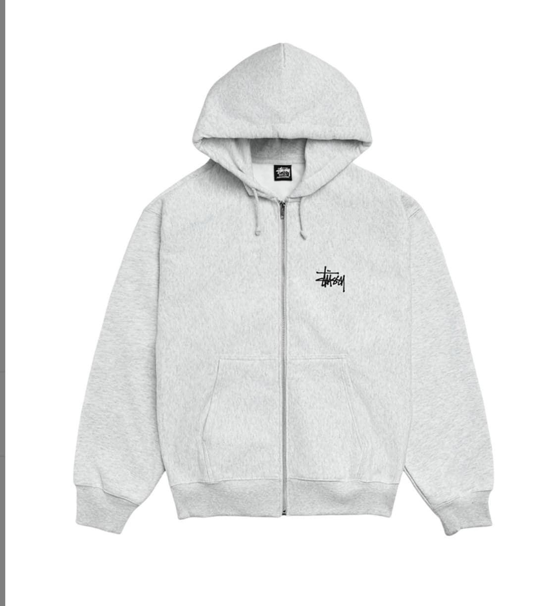 (정품/새상품) 스투시 후드집업 블랙/애쉬그레이 상품이미지4