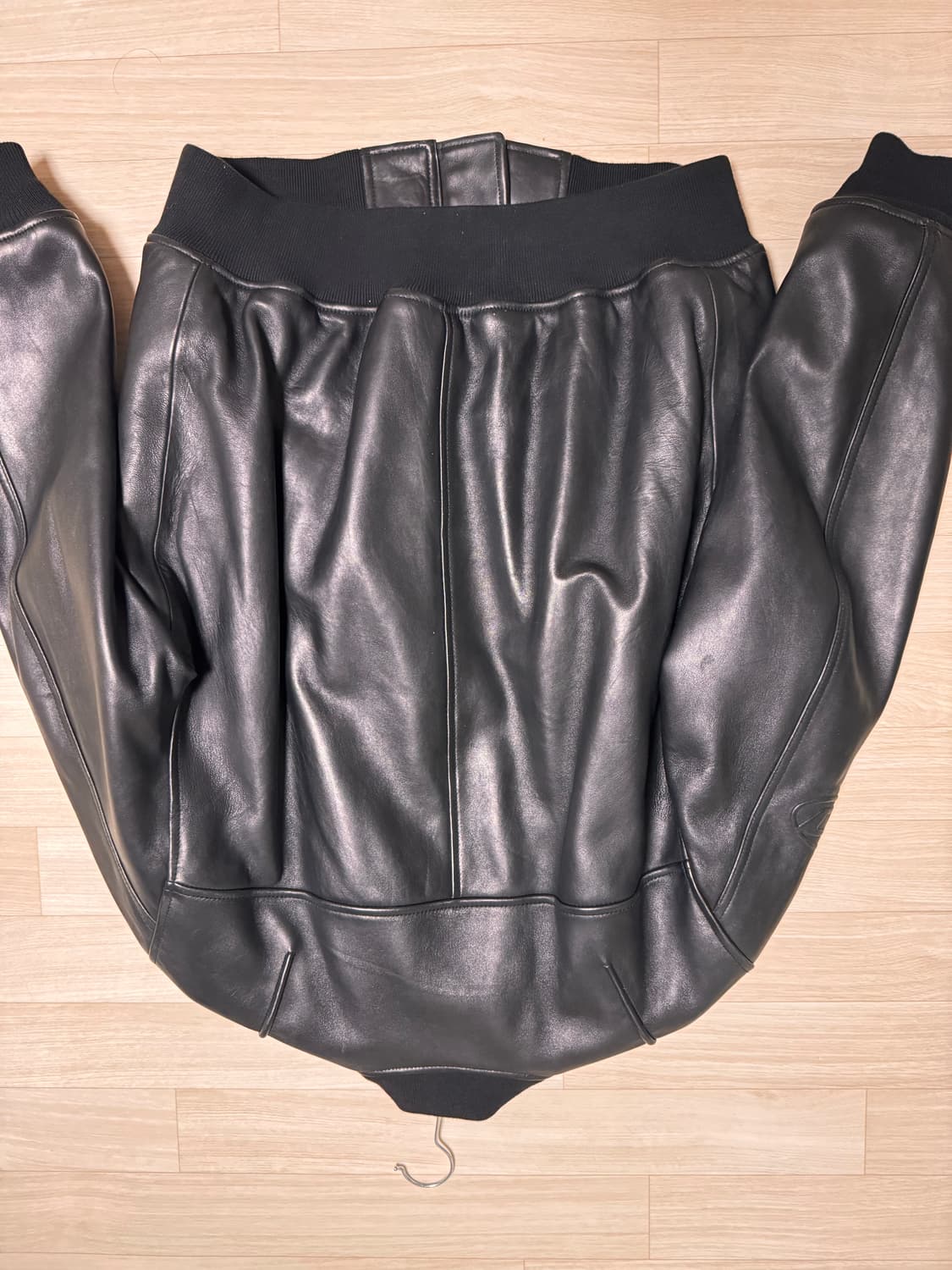 Diesel Padded Jacket Tumbled Leather Bla 상품이미지2