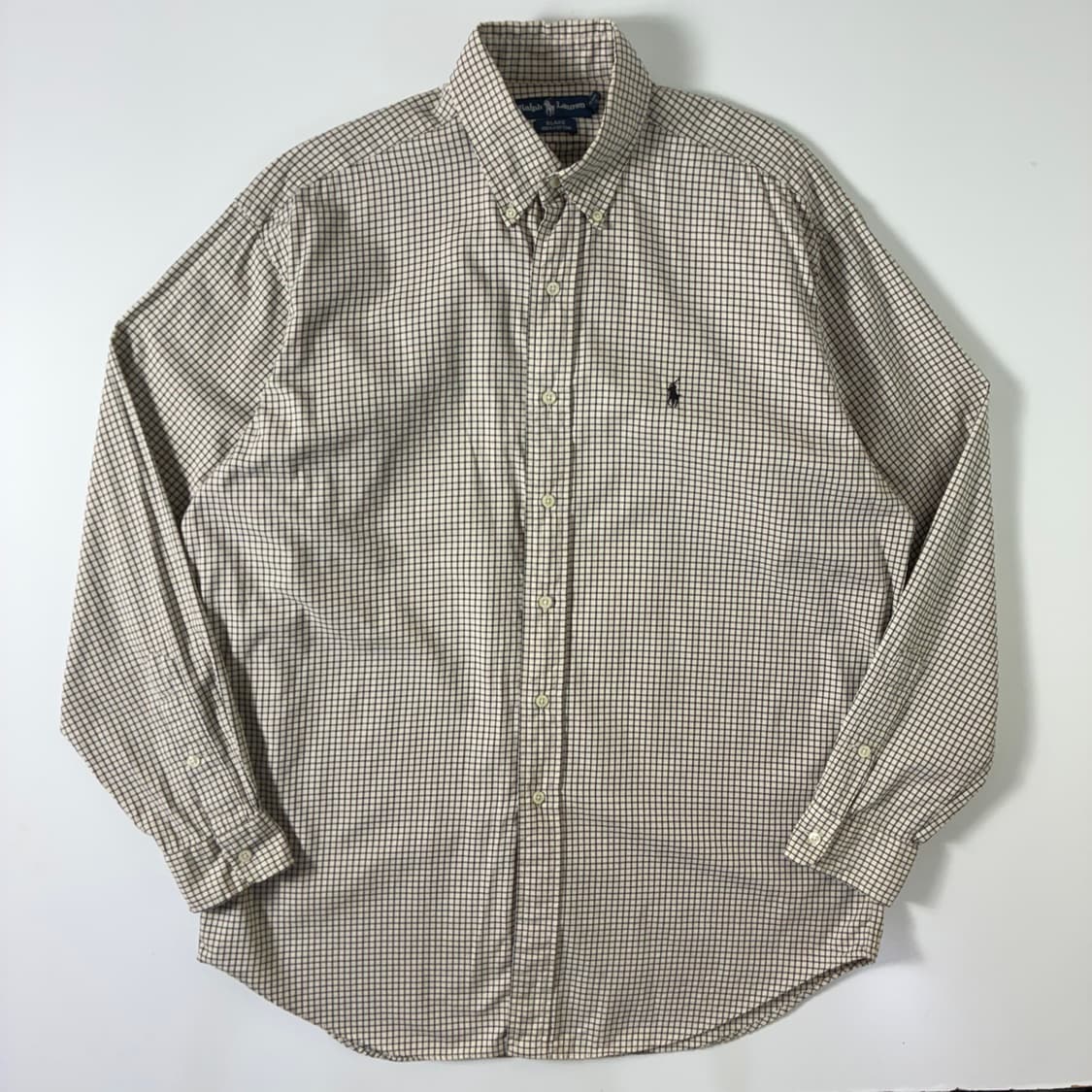 Polo 폴로 랄프로렌 코튼 잔체크 90‘s 오버핏 셔츠 상품이미지1
