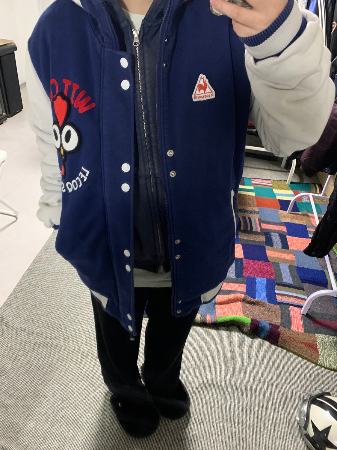 르꼬끄 후드 베이스볼 점퍼 상품이미지8