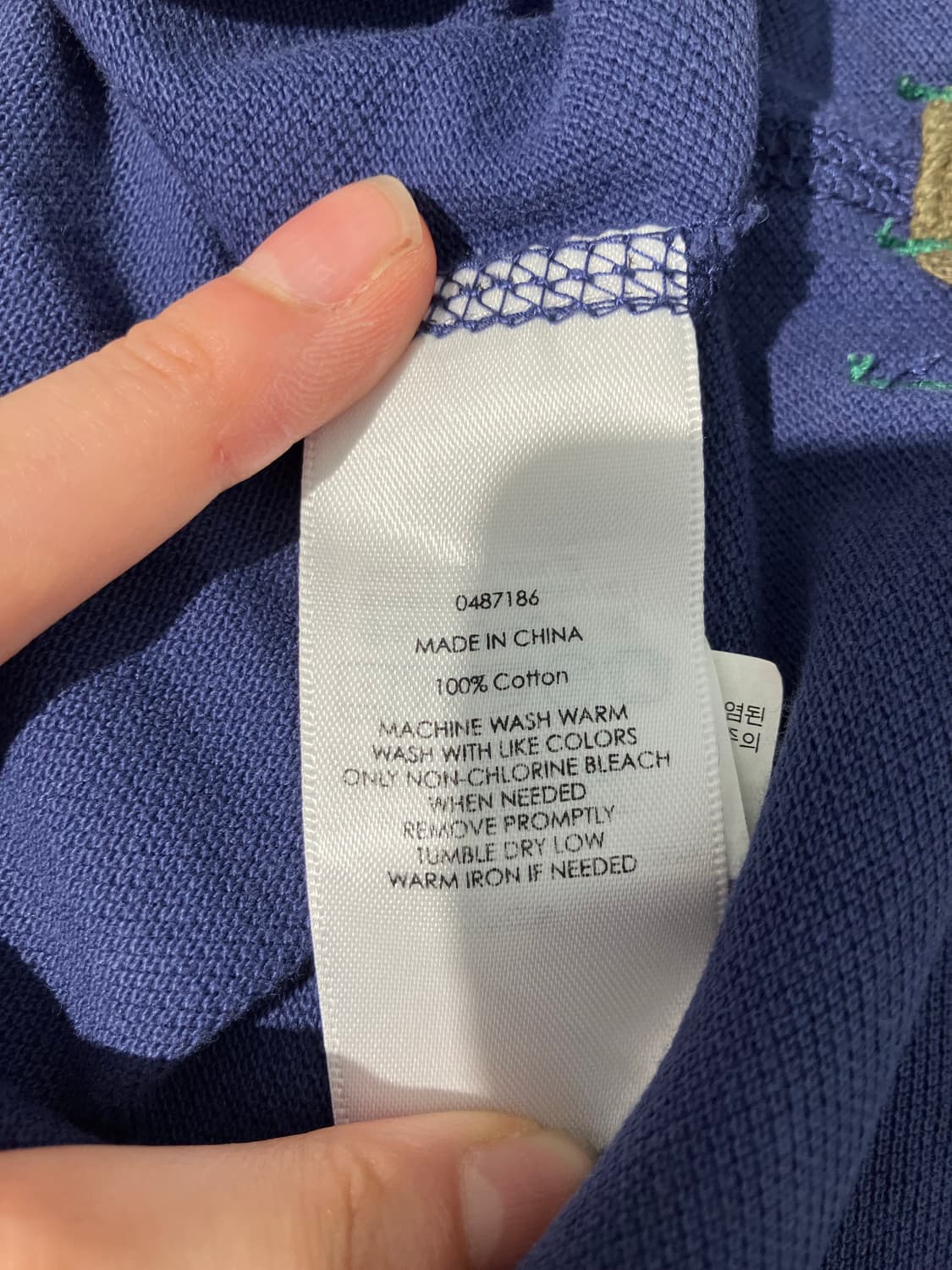 Polo Ralph Lauren 빅포니 네이비 반팔 카라 티셔츠 상품이미지6