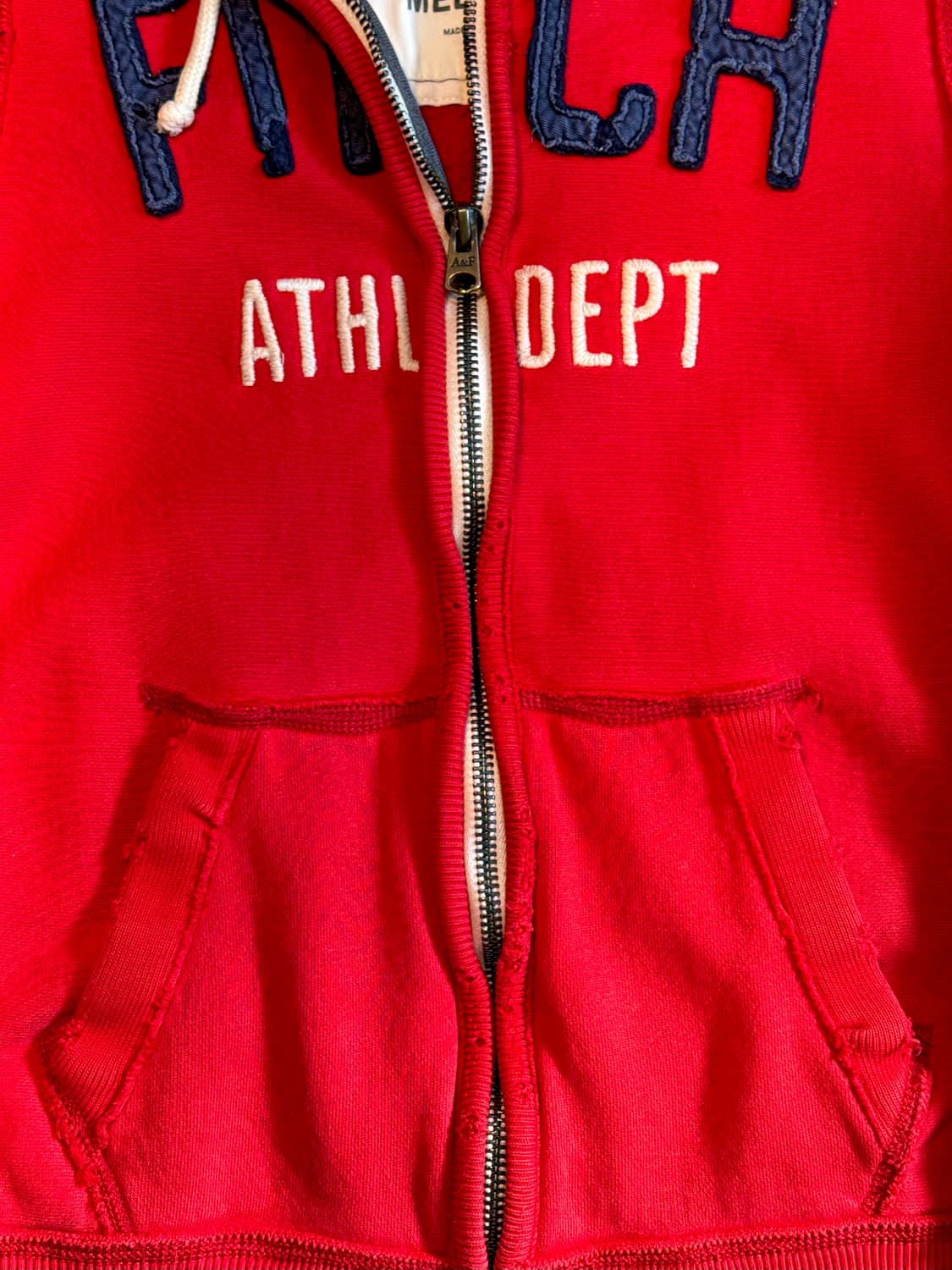 아베크롬비 와플 로고 후드집업 상품이미지5