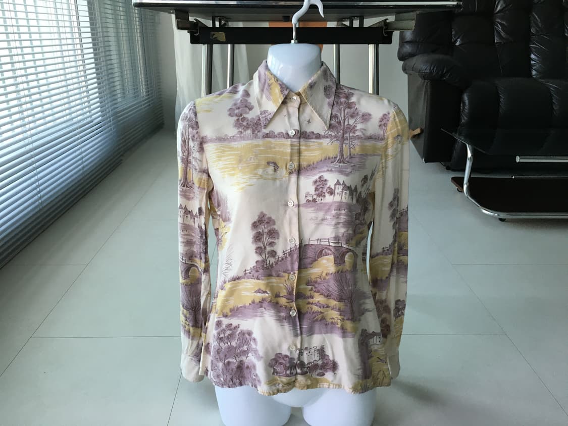 vintage print shirt 상품이미지1