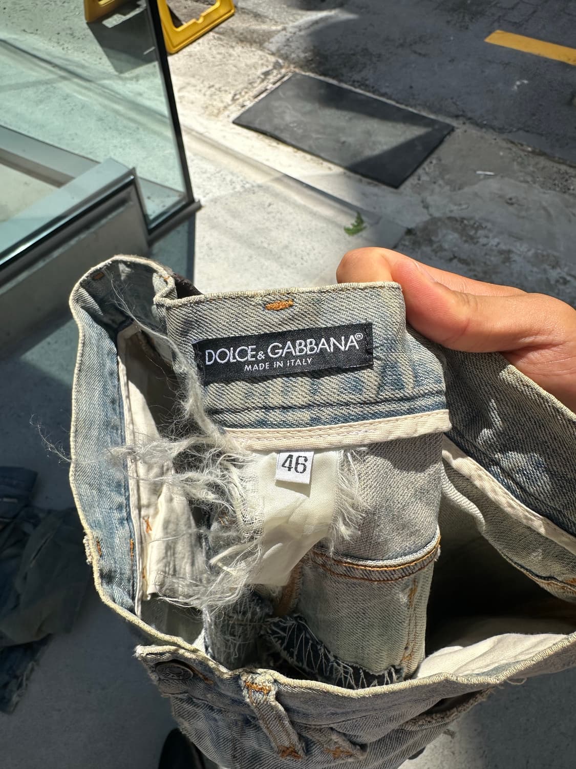 00’s Dolce & Gabbana distressed denim 상품이미지8