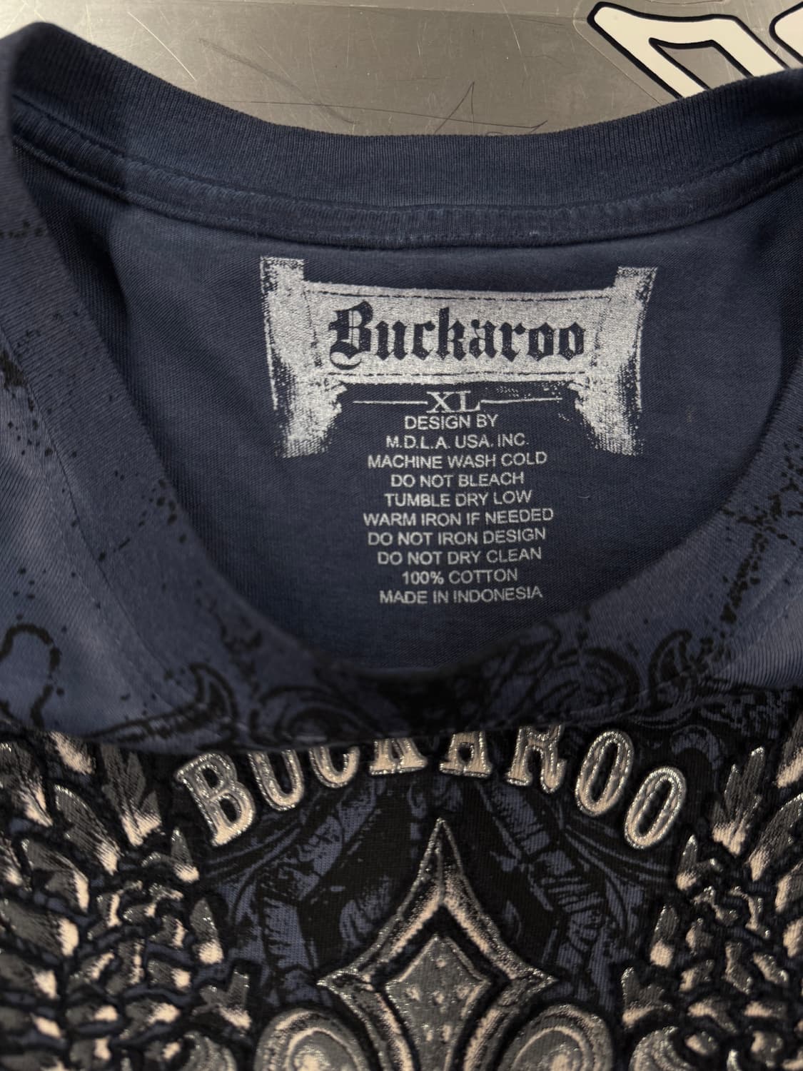 Buckaroo 버커루 y2k 빈티지 워싱 반팔티 XL 상품이미지5