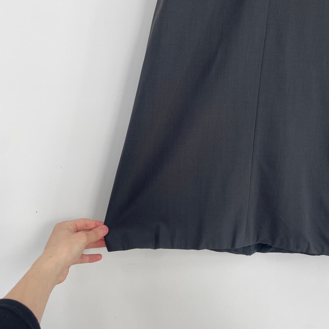 질샌더 그레이 롱 스커트 상품이미지4