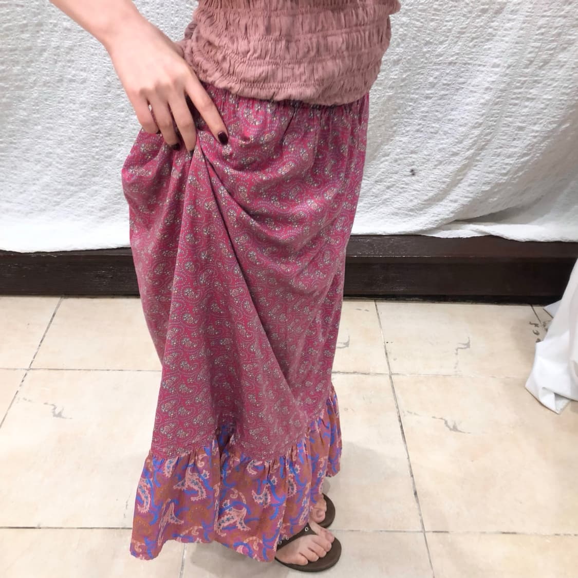 Rosy Paisley Breeze Skirt 상품이미지2