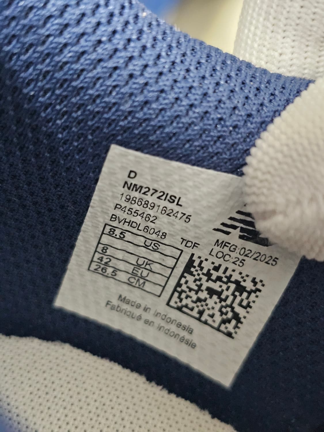 뉴발란스 x 스톤 아일랜드 뉴메릭 272 블루 블랙 상품이미지6