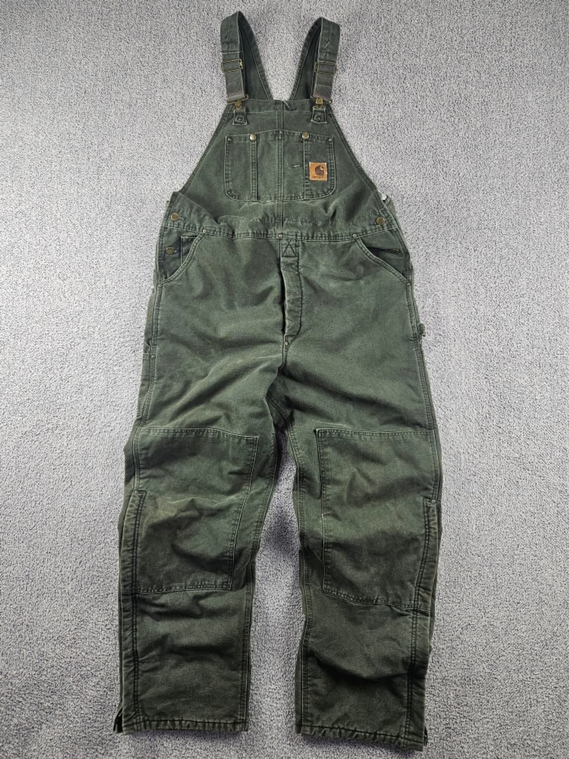 칼하트 R27 덕 캔버스 더블니 오버롤 슈트 (40X34) / 10923 상품이미지1