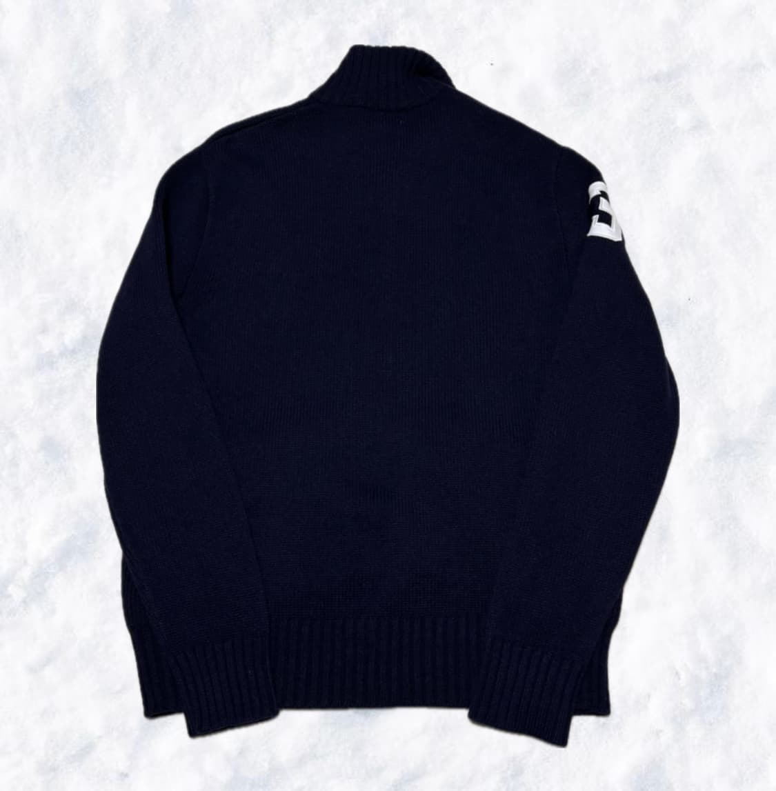 폴로 랄프로렌 빅포니 딥네이비 투웨이 니트집업 상품이미지2