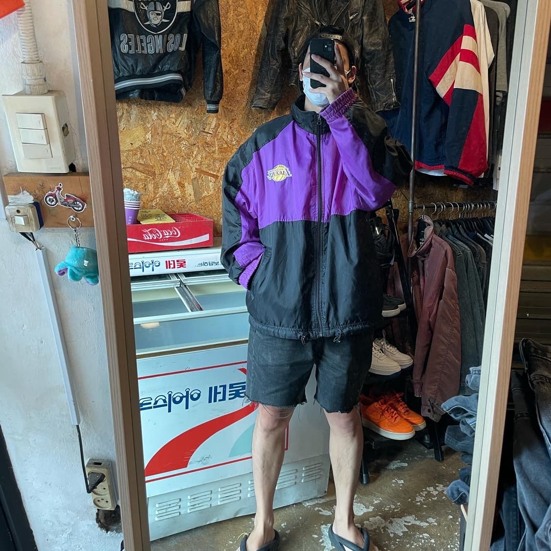 90s NBA 레이커스 양면 자켓 (2XL) 상품이미지5