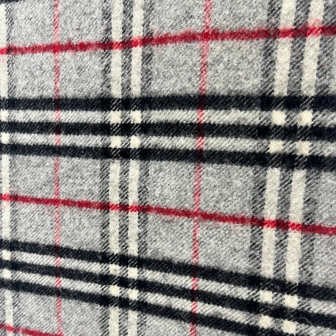 버버리 캐시미어 머플러 그레이 체크 상품이미지2