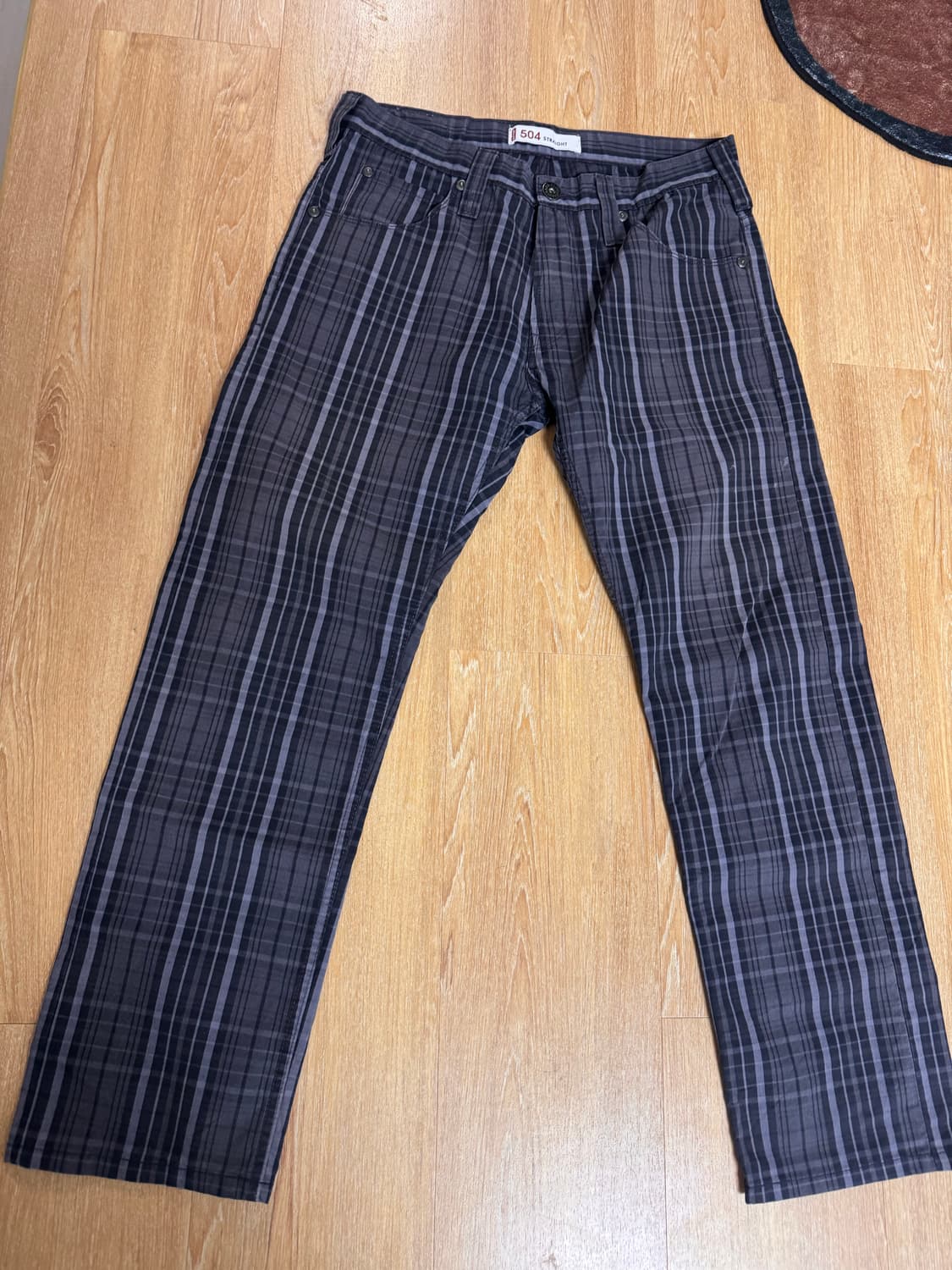 리바이스 체크 코튼진 504 상품이미지1