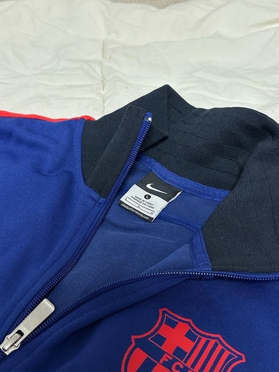 나이키 바르샤 져지 트랙탑 유산소 축구 라지 상품이미지5