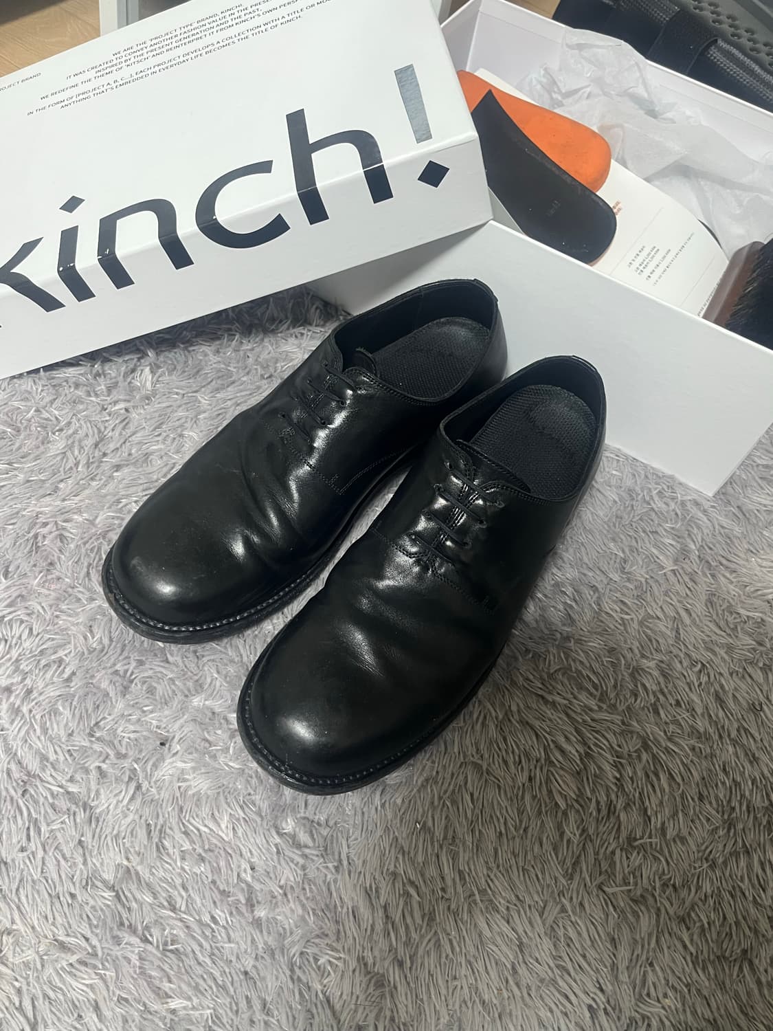 (270) 킨치 547 비브람 더비 슈즈 kinchi 말가죽 상품이미지1