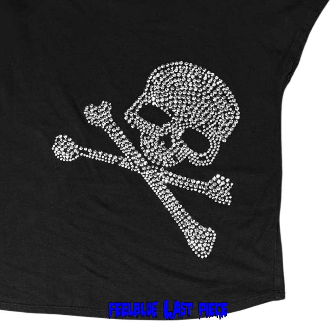 Skull Metal Stud Top 고스 펑크 오프숄더 탑 상품이미지3