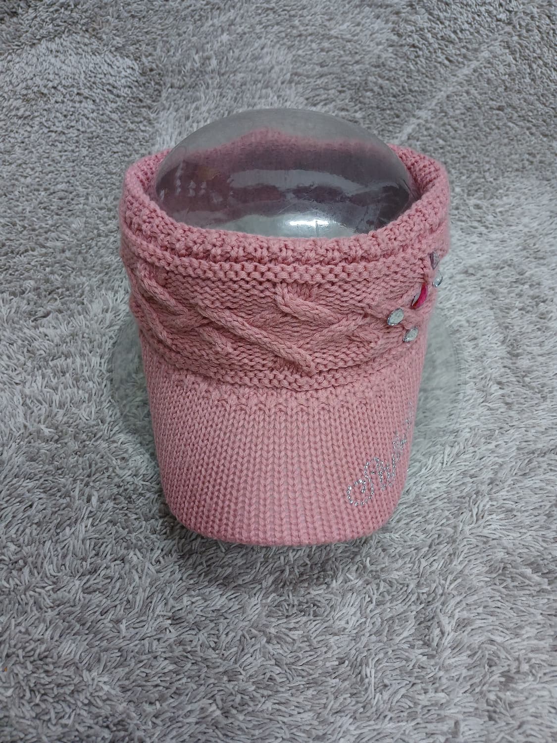 핑크 니트 썬캡 상품이미지2