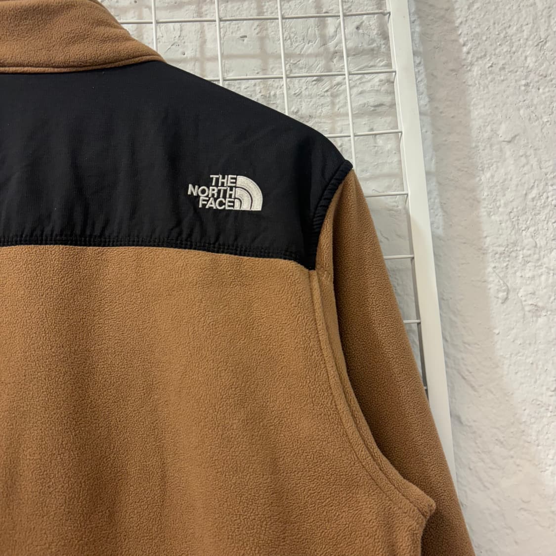 노스페이스 배색 브라운 플리스 자켓 XL 상품이미지7