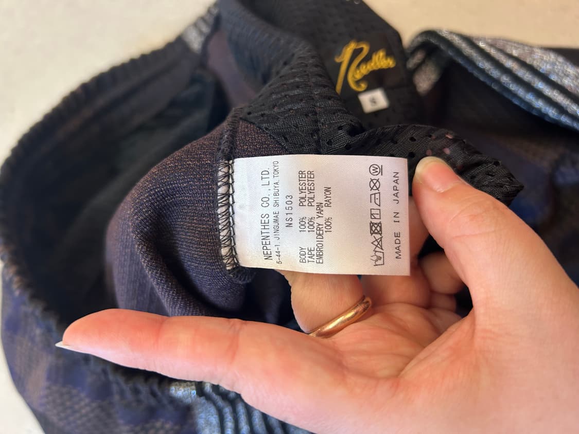 니들스 HD 브라운 체크 트랙팬츠 상품이미지6