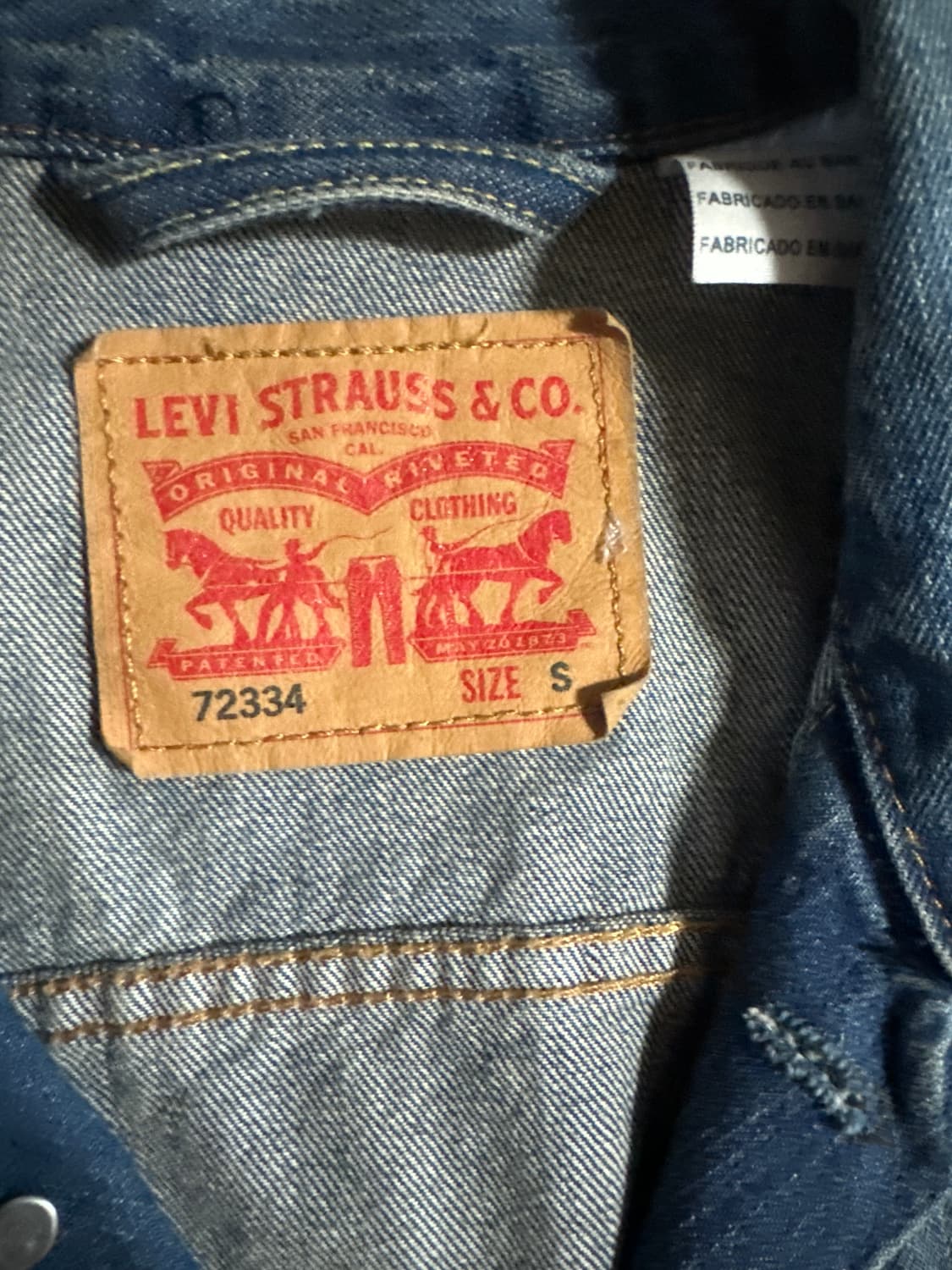 LEVIS 72334 type3 워싱 리바이스 중청 데님 자켓 상품이미지3