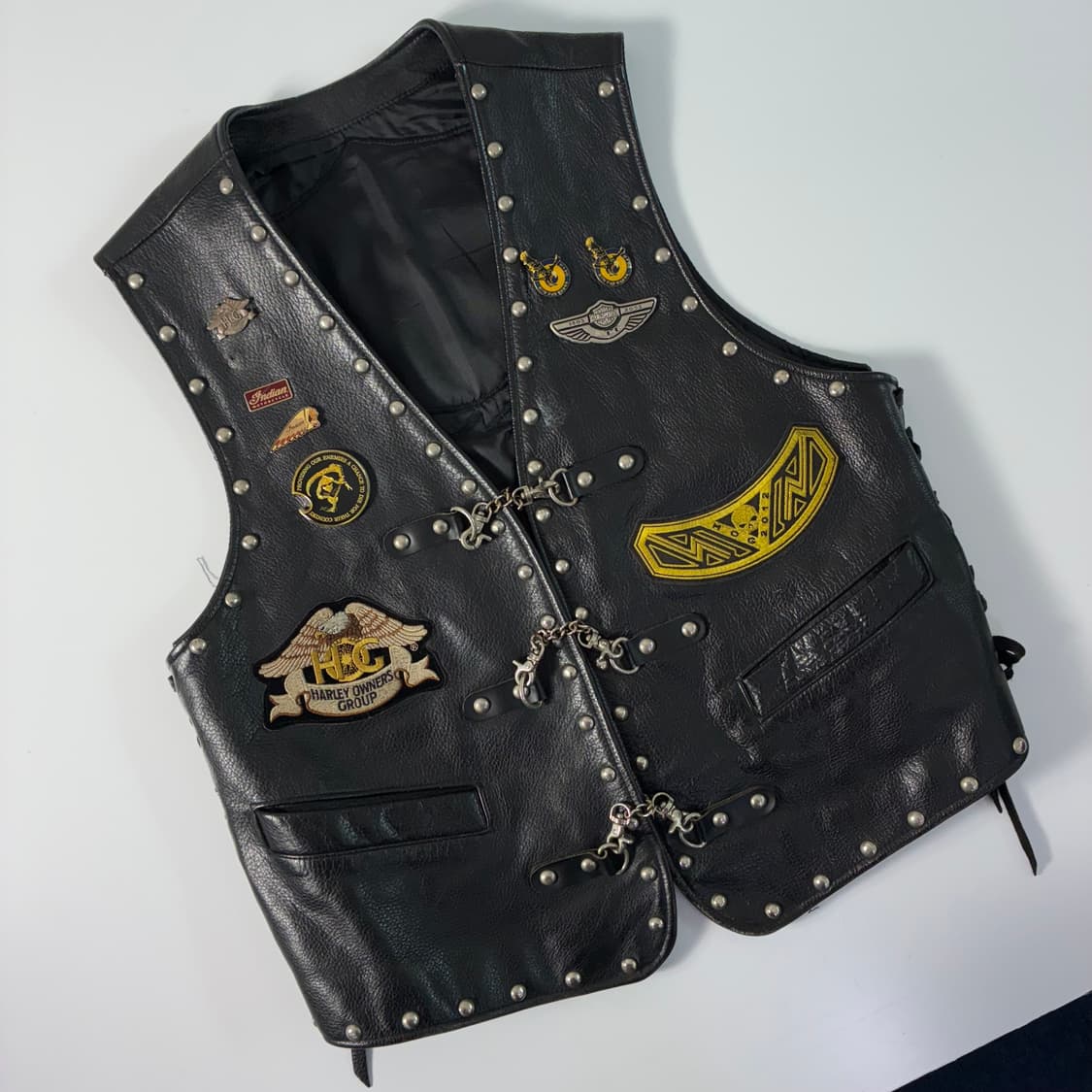 Harley-Davidson  할리 데이비슨 커스텀 레더 베스트 상품이미지2