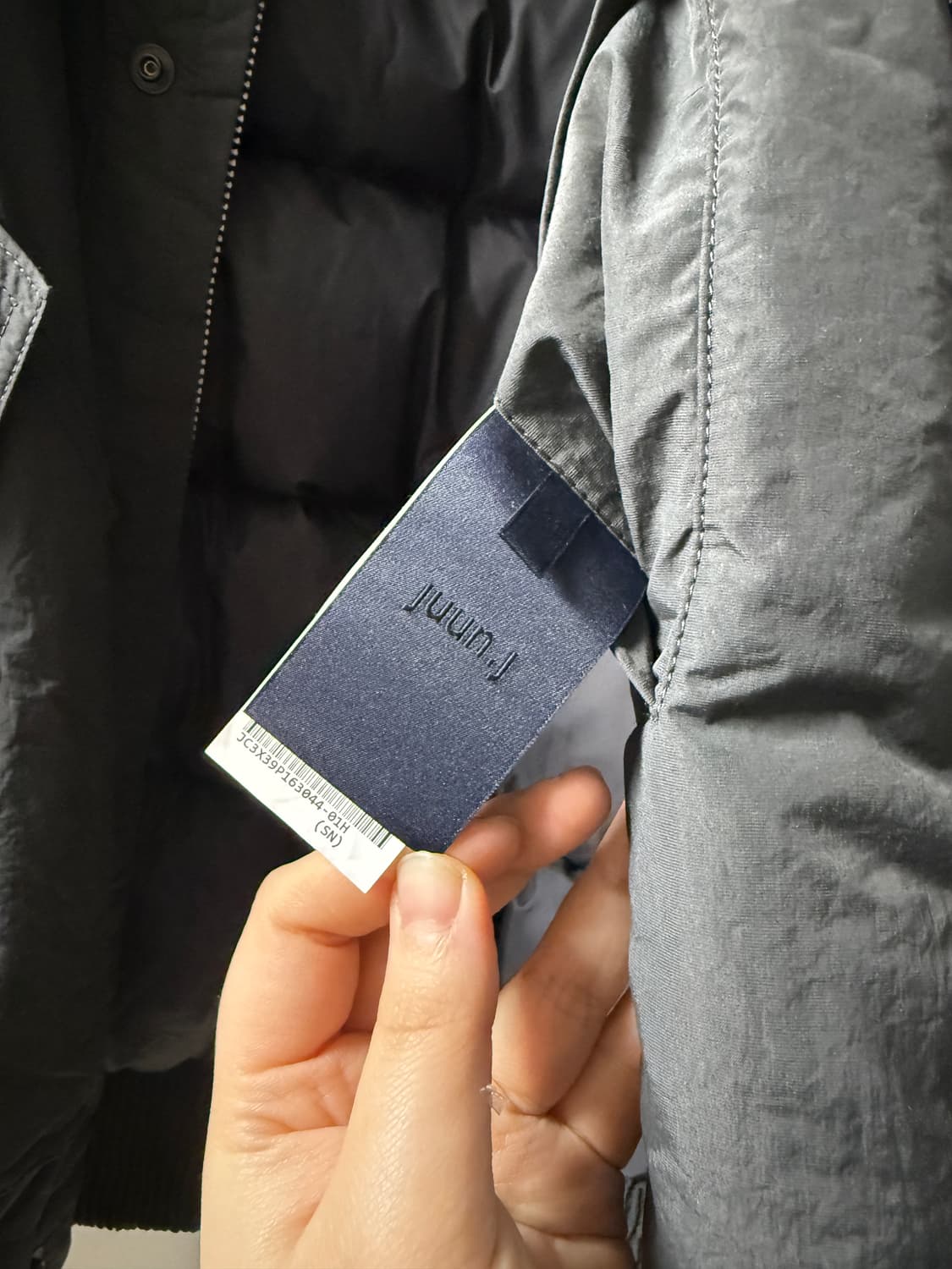 준지 179 나일론 스탠카라 구스다운 숏패딩 상품이미지3